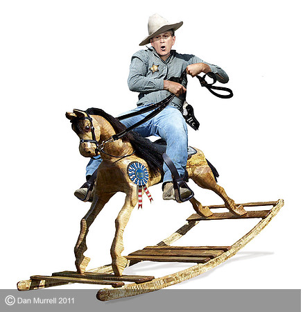 Bush on his high warhorse