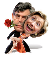 neighbours Brown and Hillary