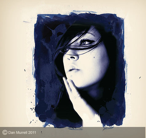 woman ink portrait